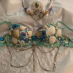 Mermaid Rave Bra & Crown